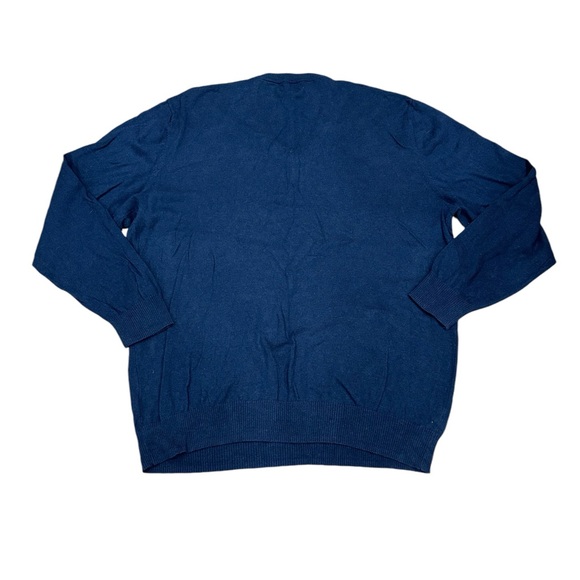 Men's Old Navy XXL 2XL V-Neck Sweater Navy Blue Soft Long Sleeve Cotton - Picture 4 of 8